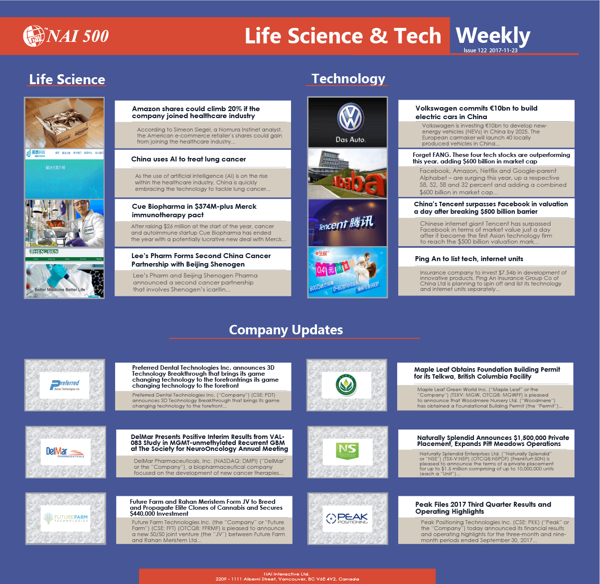 Life Science & Technology Weekly 122 Amazon shares could climb 20 if