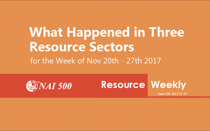 NAI500-Resource-Weekly-mining-oil-gas-Where Chinese Investors Meet Global Investment News and Opportunities