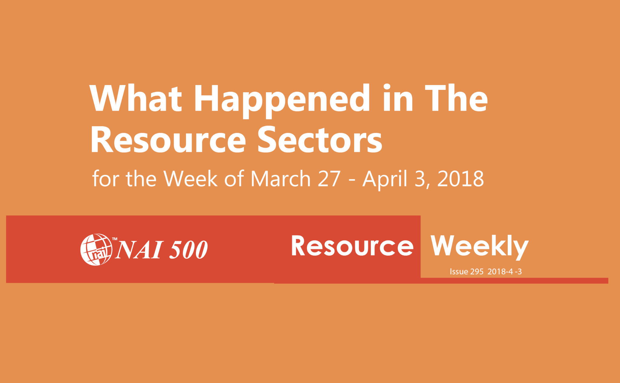 NAI Resource News Weekly