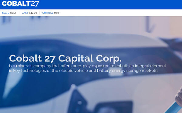 Cobalt Firm Says Chinese Car Companies Keen to Secure Supplies-Cobalt 27：中国企业热衷于锁定钴矿供应