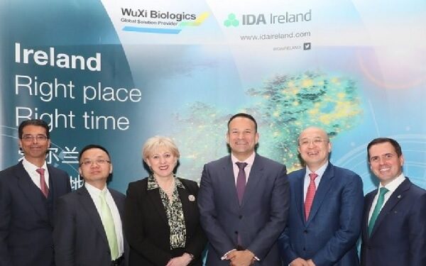 WuXi Biologics to Build Biomanufacturing Facility in Ireland，中国药明生物拟投资3.92亿美元，在爱尔兰新建海外生产基地