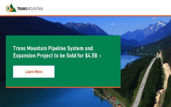 Canada to buy controversial Trans Mountain pipeline for C$4.5bn-加拿大政府45亿加元收购Trans Mountain管道