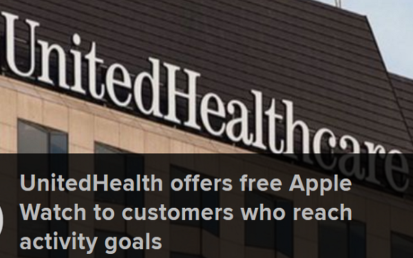 A giant insurer is offering free Apple Watches to customers who meet walking goals,美国联合健康保险为“每天走路”的客户免费发放一只苹果手表