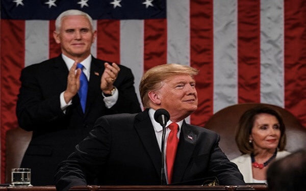 Trump vows to build border wall, warns Democrats against investigations，特朗普呼吁两党合作，强调建“边境墙”