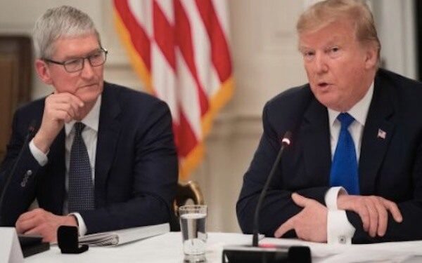 Trump says he called Apple's CEO 'Tim Apple' to save time after reportedly telling donors he never said it，特朗普坚称把苹果CEO叫成“蒂姆·苹果”是为了节省时间