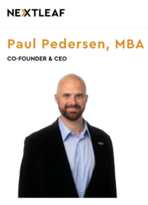 NextLeaf CEO Paul Pedersen