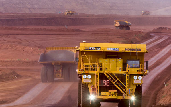 力拓季度铁矿石发货量上升5.5%