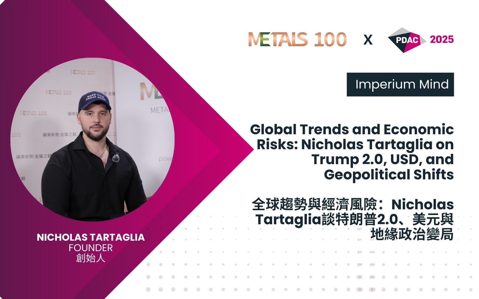 全球趋势与经济风险 - Nicholas Tartaglia谈特朗普2.0、美元与地缘政治变局
